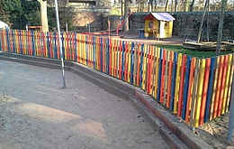 Holzzaun Kindergarten
